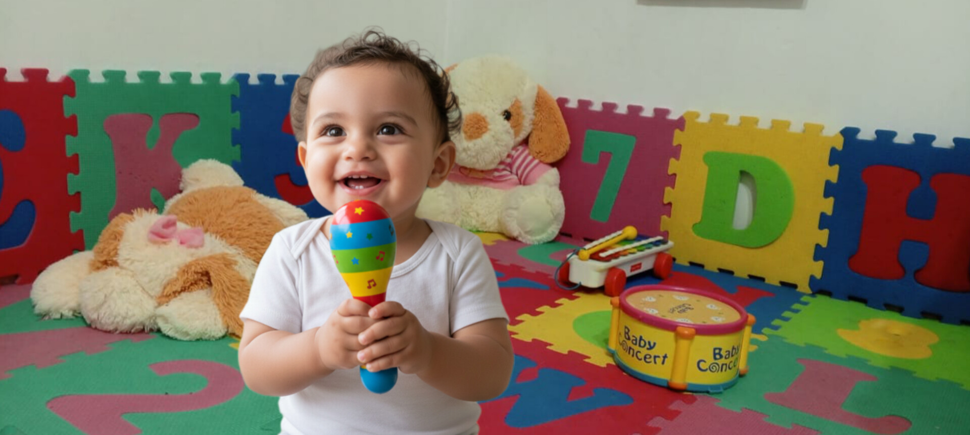 estimulacion-musical-temprana-maternal-otilca Niño en actividad de estimulación temprana en el maternal en Nueva Esparta de la U.E. Johnny Escobar